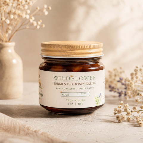 Wildflower Fermented Garlic Honey