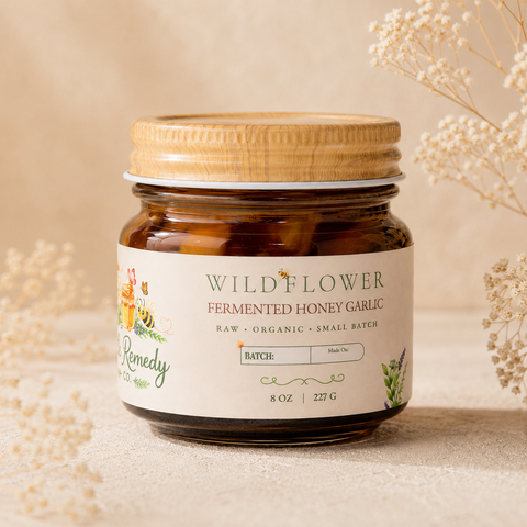 Wildflower Fermented Garlic Honey