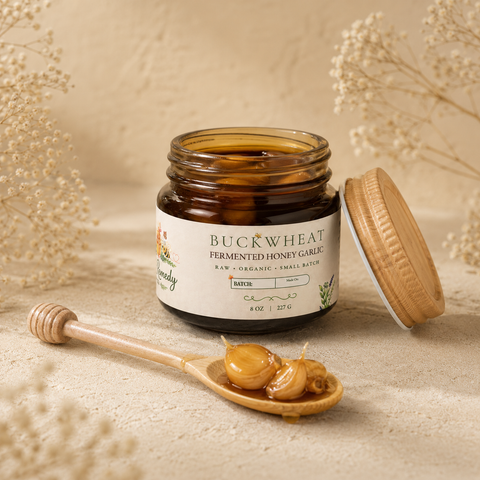 Buckwheat Fermented Garlic Honey