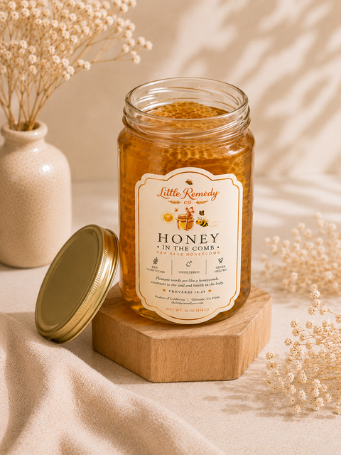 Raw Sage Honeycomb