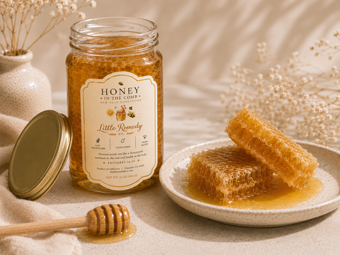 Raw Sage Honeycomb